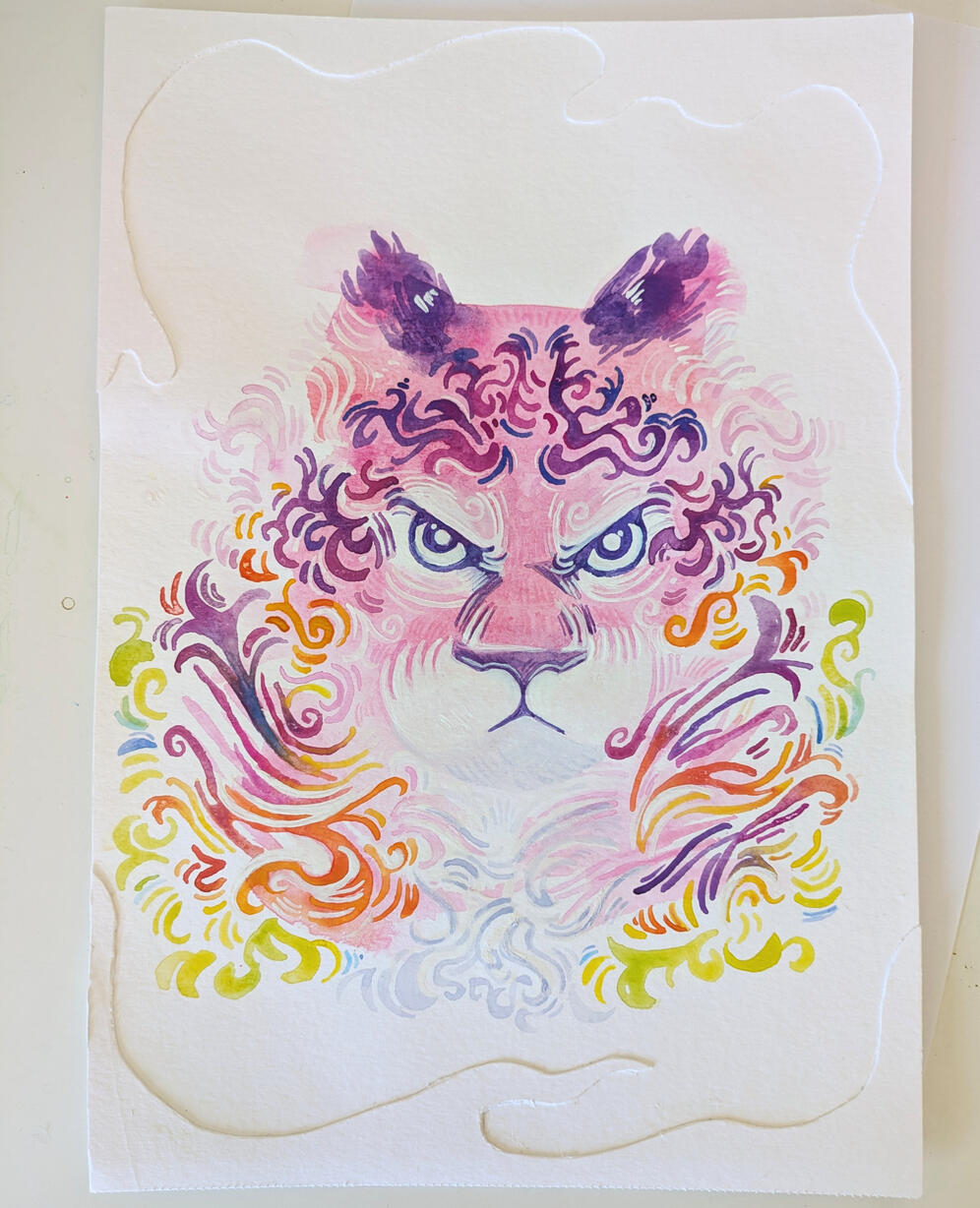 Tiger watercolor